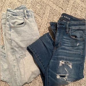 2 pairs American Eagle next level stretch jegging